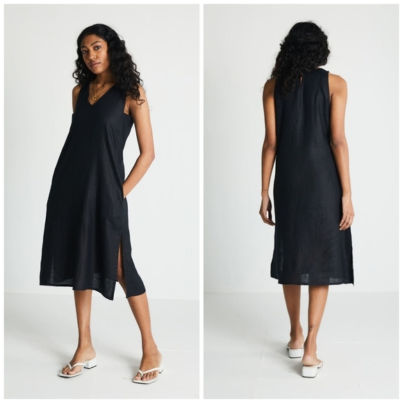 Reistor The Hemp Noir Dress Black - Picture 1 of 8